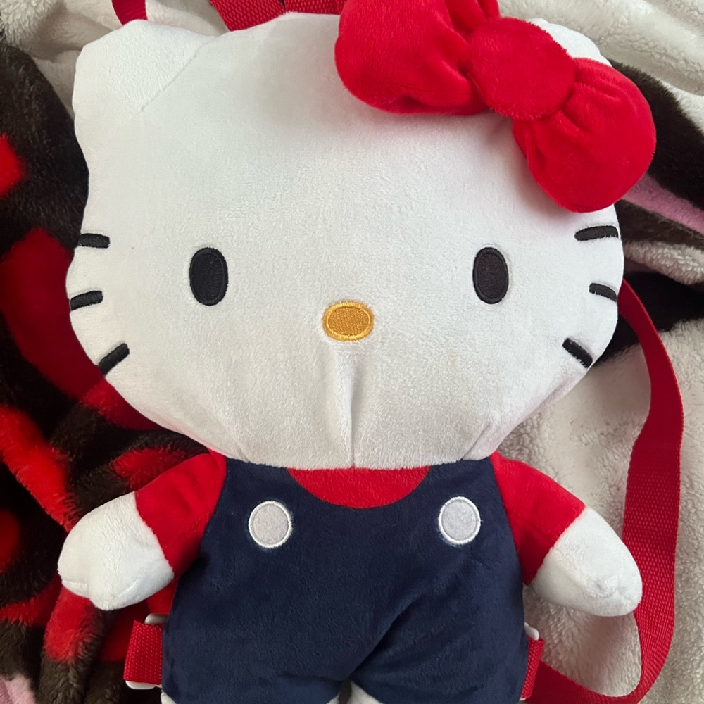 Hello Kitty Plush Toy - Red, White, and Blue